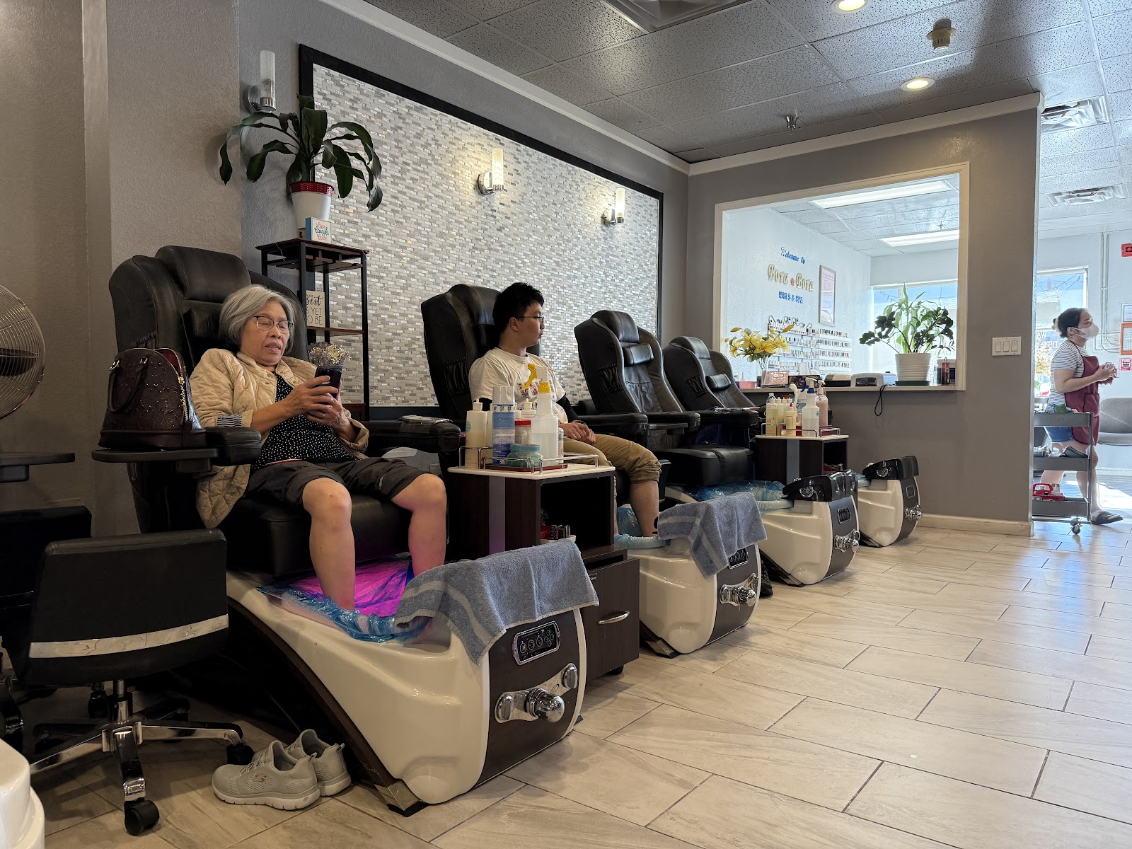 Bora Bora Nails & Spa nail work in Glendale, Colorado